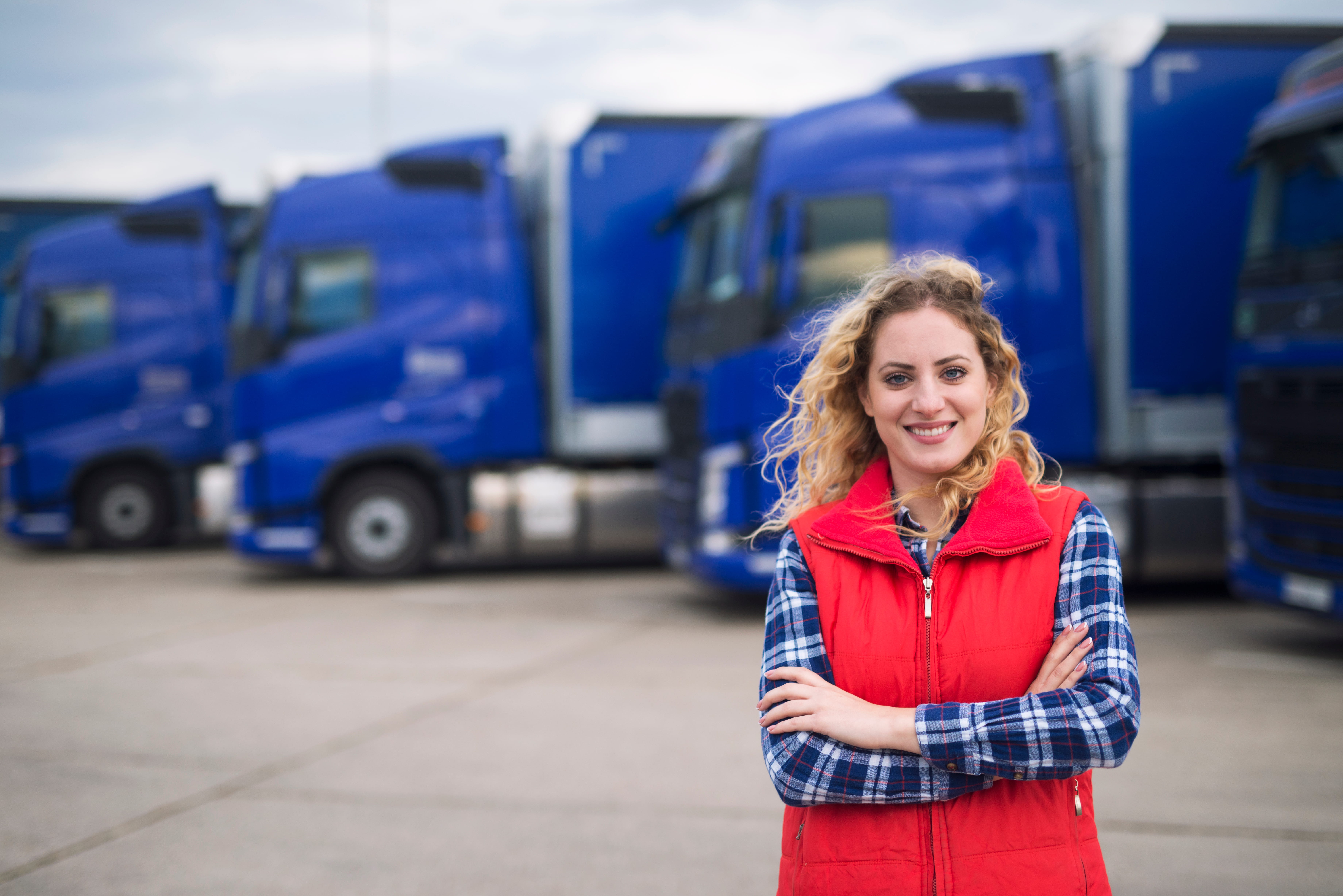truck driver smiling