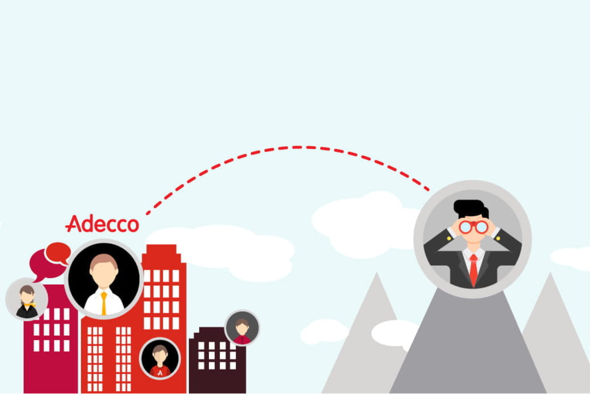 Dienstleistungen Zeitarbeit und Personalvermittlung von Adecco